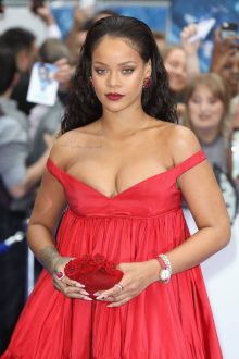 Rihanna Red Dress