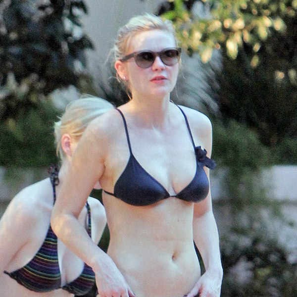 Kirsten Dunst Black Bikini. 