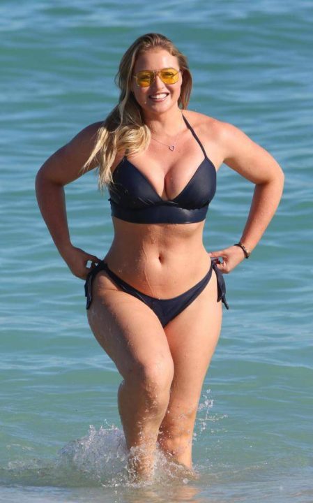 iskra Lawrence Black Bikini