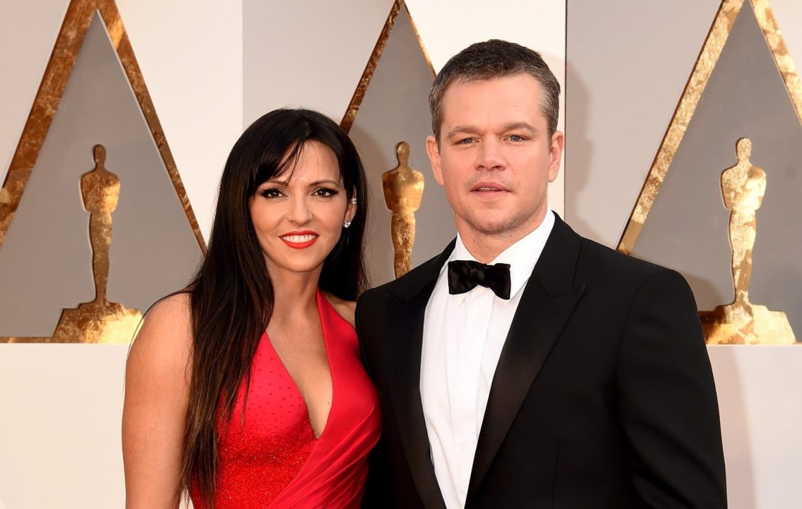 Matt Damon and Luciana Barroso