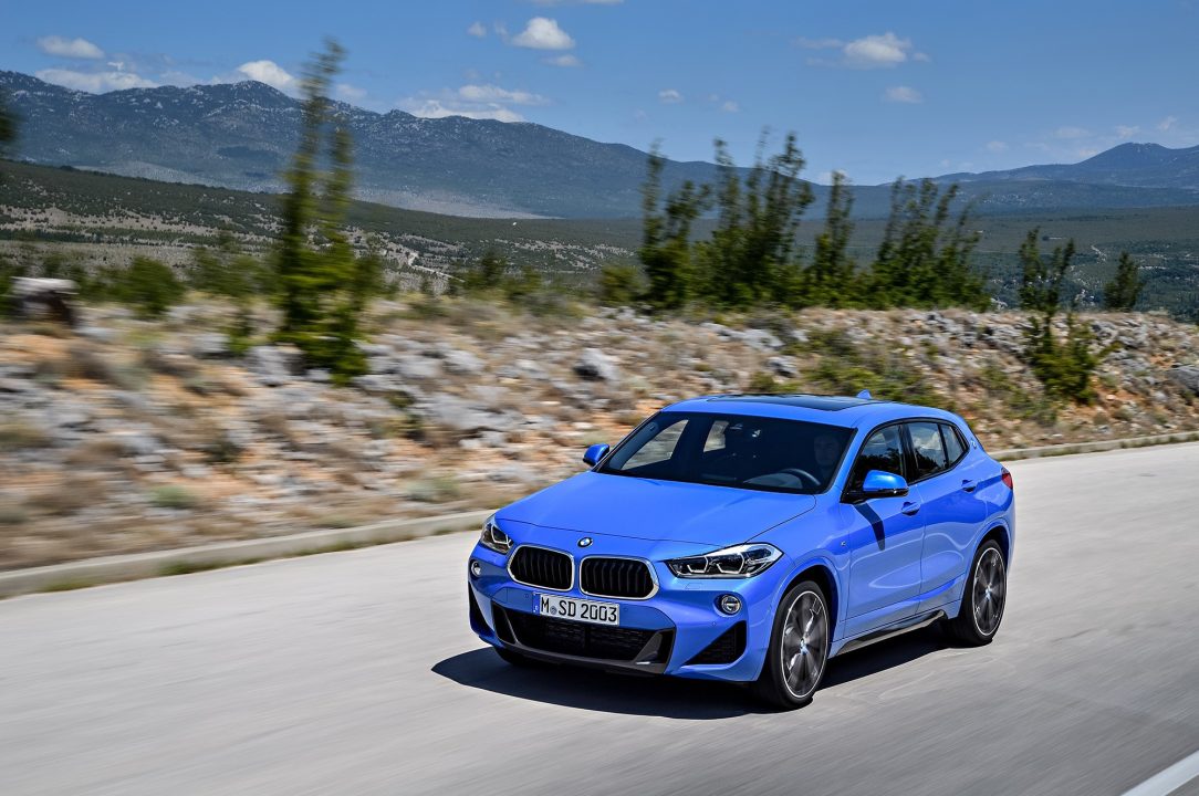 Blue BMW X2