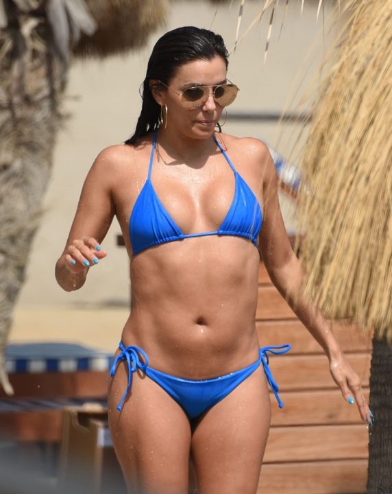 Eva Longoria Blue Bikini