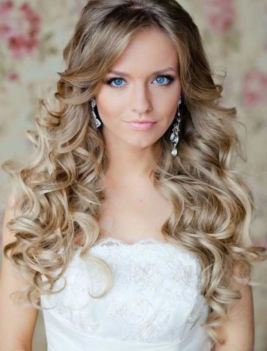 Down Wedding Hairstyles Long Hair