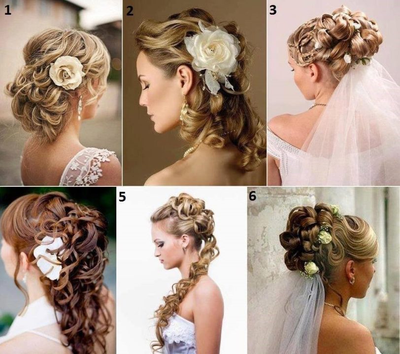 Long Flowers Wedding Hairstyles