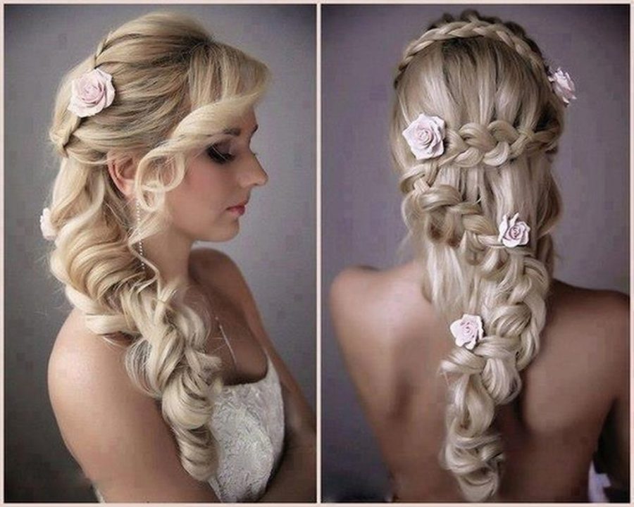 bridal hairstyles for long hair 2023