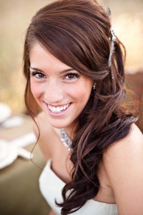 long wedding hairstyle