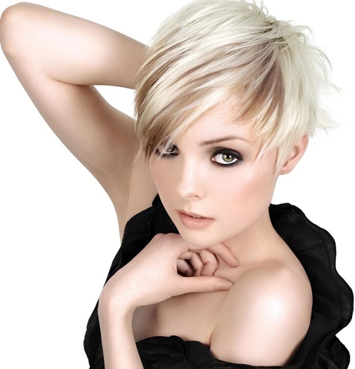 hot short blonde hairstyle