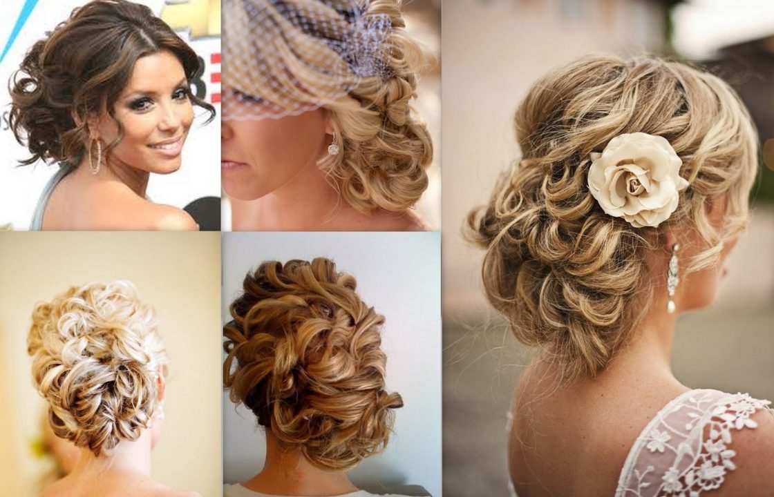 wedding hair side bun with veil