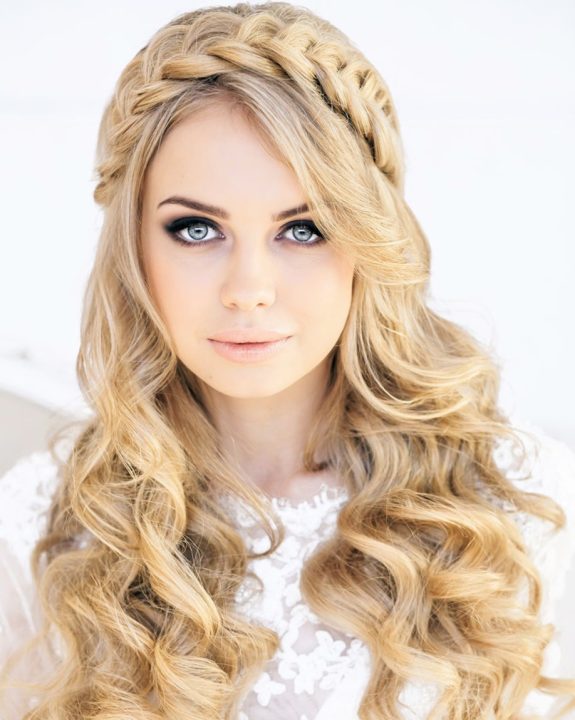 wedding hairstyles for long hair down ideas