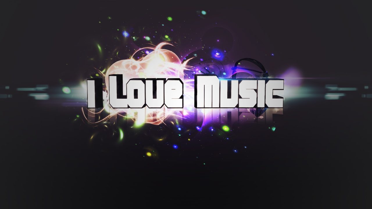 I Love Music Background