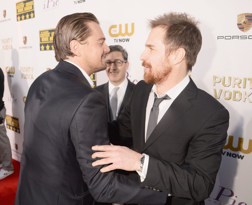 Sam Rockwell and Leonardo DiCaprio