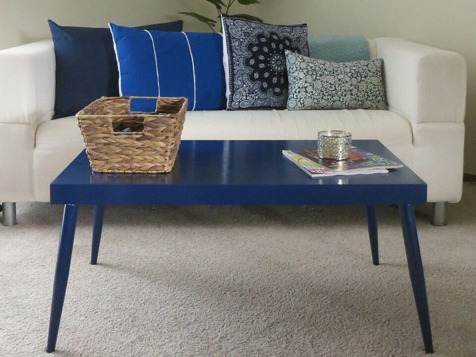 Elegant Blue Coffee Table