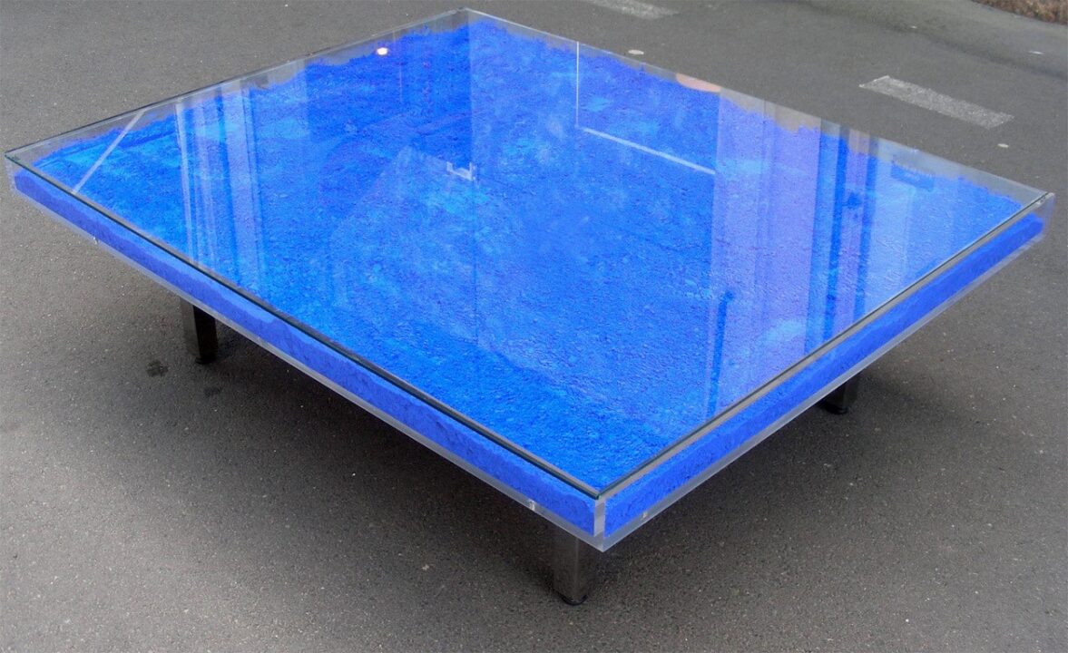 Low Blue Coffee Table