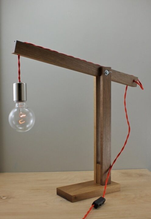 Modern wood desk lamps