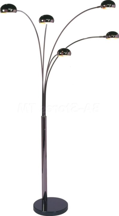 Torchiere floor lamps with reading lamp