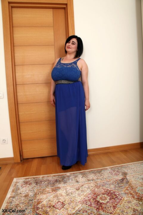 Amie Taylor Blue Dress