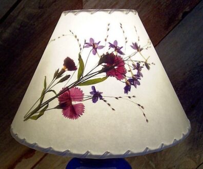 Botanical lampshades