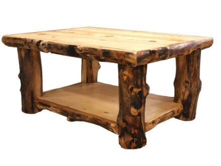 Country Log Coffee Table