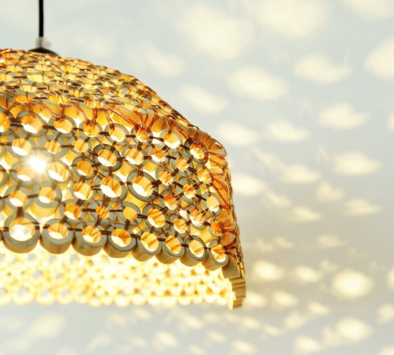 Gold lampshades