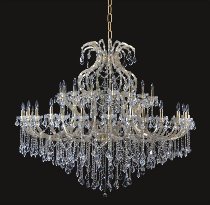 Magnetic crystal chandelier pendants
