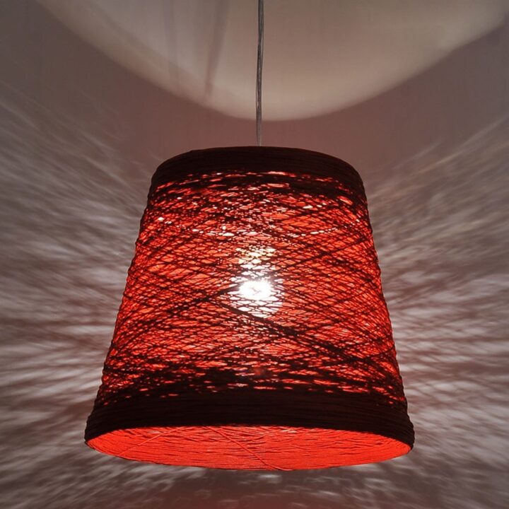 Red lampshades