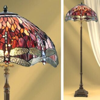 Red tiffany table lamps