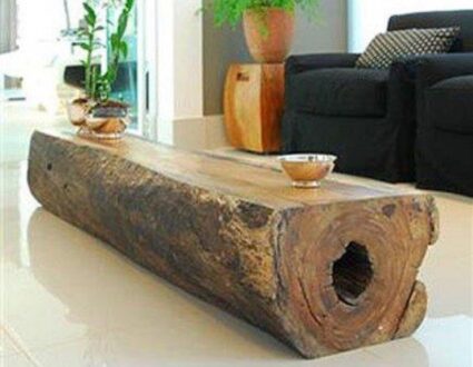 Single Log Coffee Table