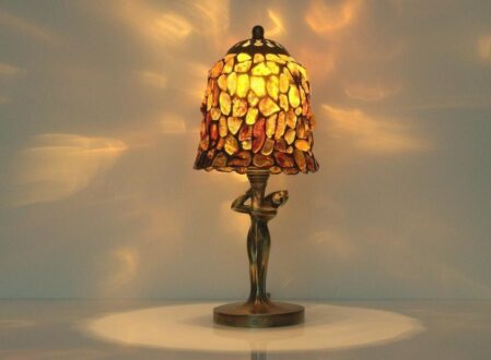 Tiffany table lamps autumn rose