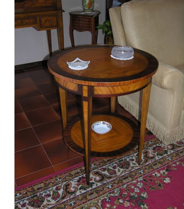 Vintage Small Coffee Table with Shelf