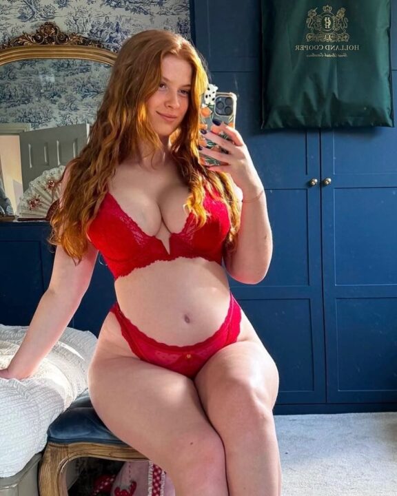 Imogen Lucie Red Lingerie