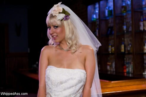 Cherry Torn Wedding Dress