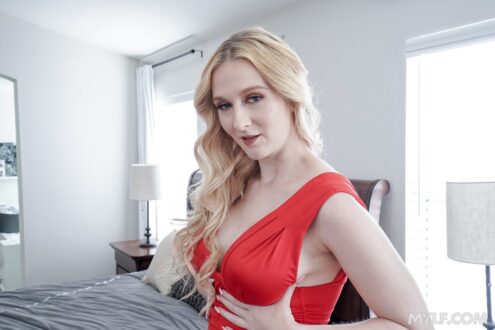 Audrey Madison Red Dress