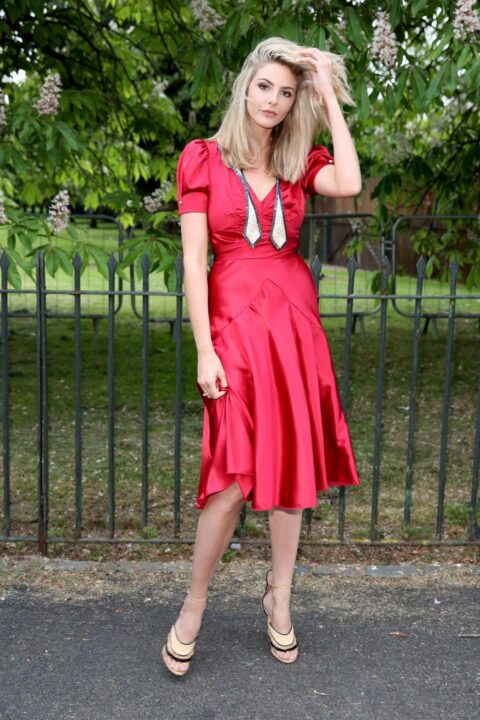 Tamsin Egerton Red Dress