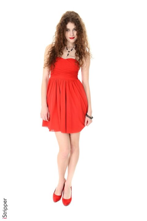 Heidi Romanova Red Dress