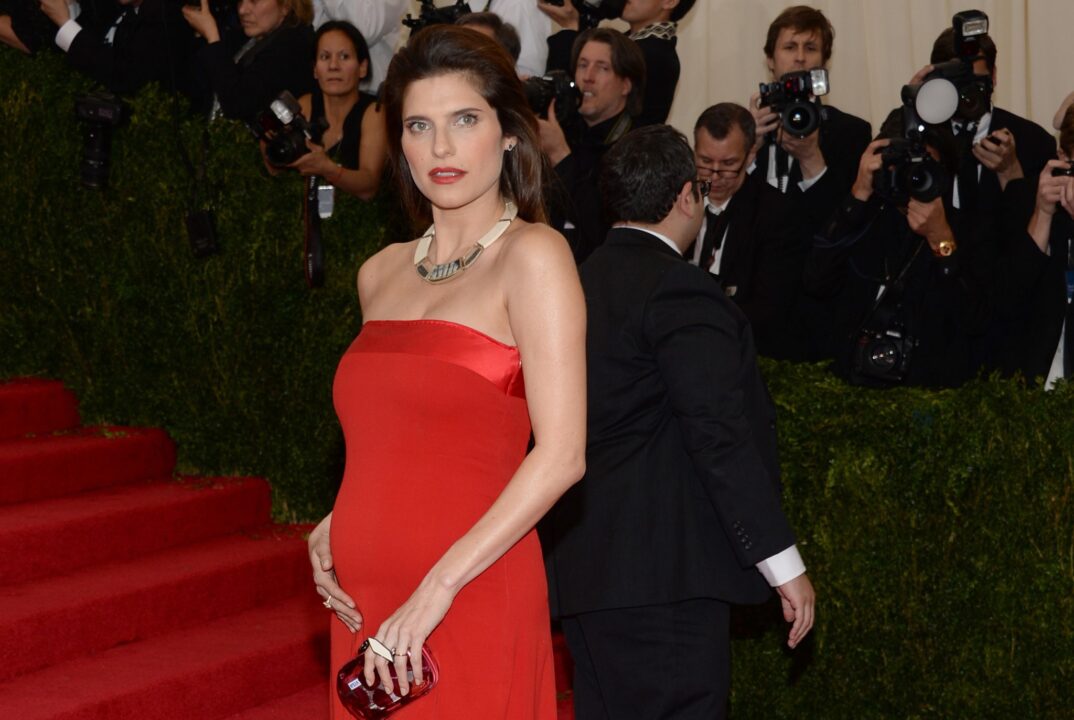Lake Bell Red Dress
