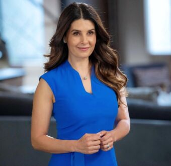 Mayrin Villanueva Blue Dress