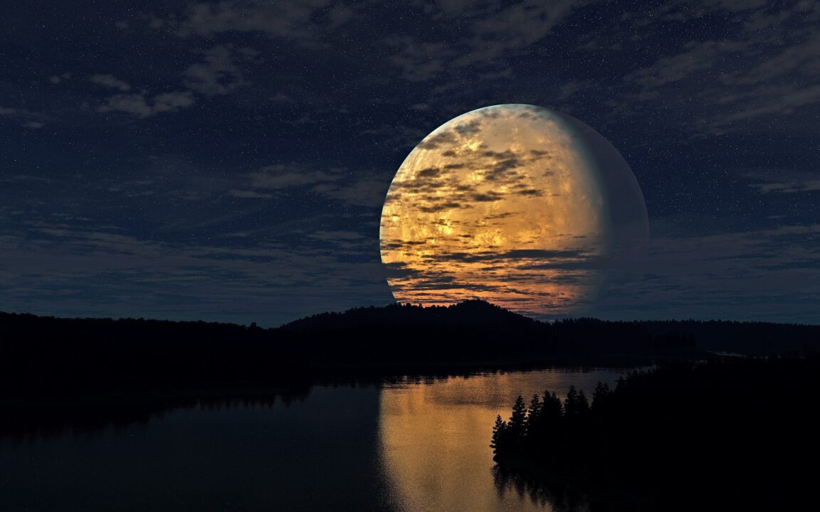 Night Sky Moon Desktop images