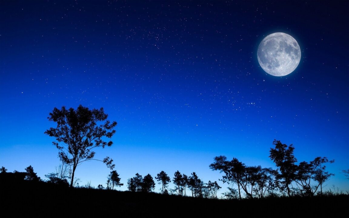 Night Sky Moon Wallpapers